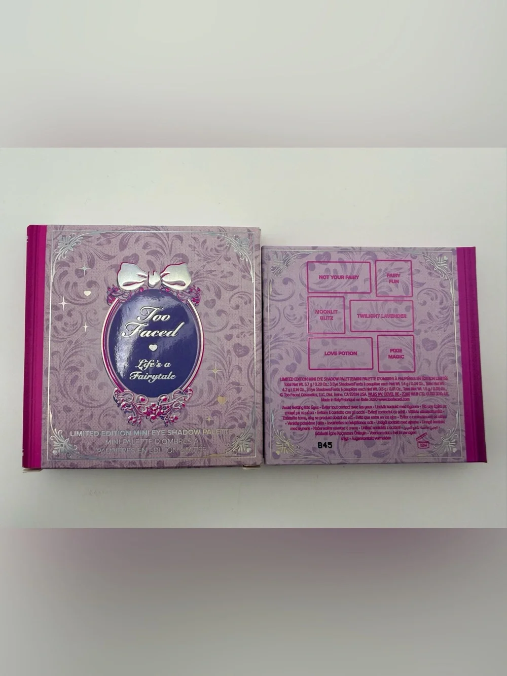 NIB Too Faced Life's a Fairytale Limited Edition Mini Eyeshadow Palette